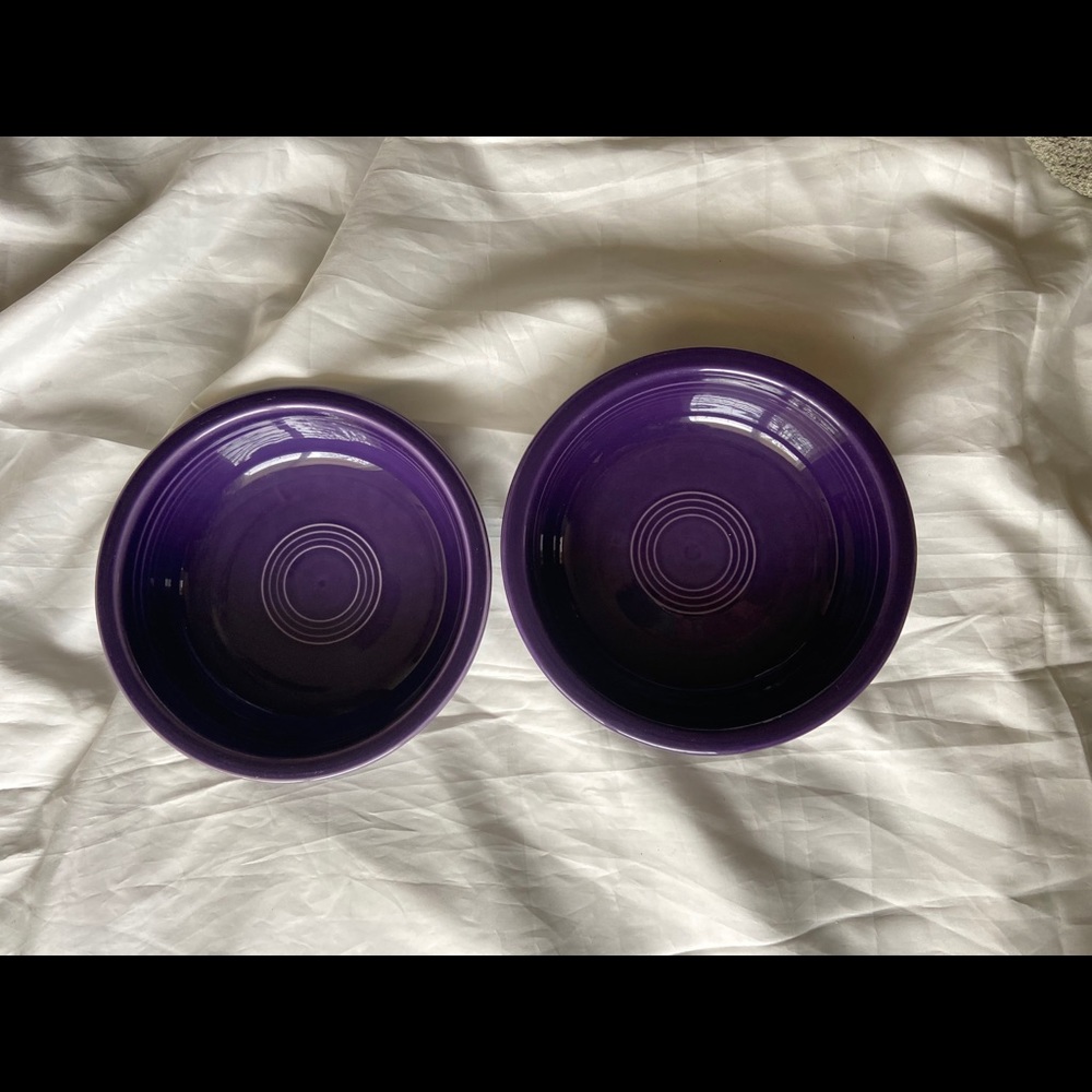 2 Fiesta Coup 7” Cereal soup Bowl Plum set of 2
